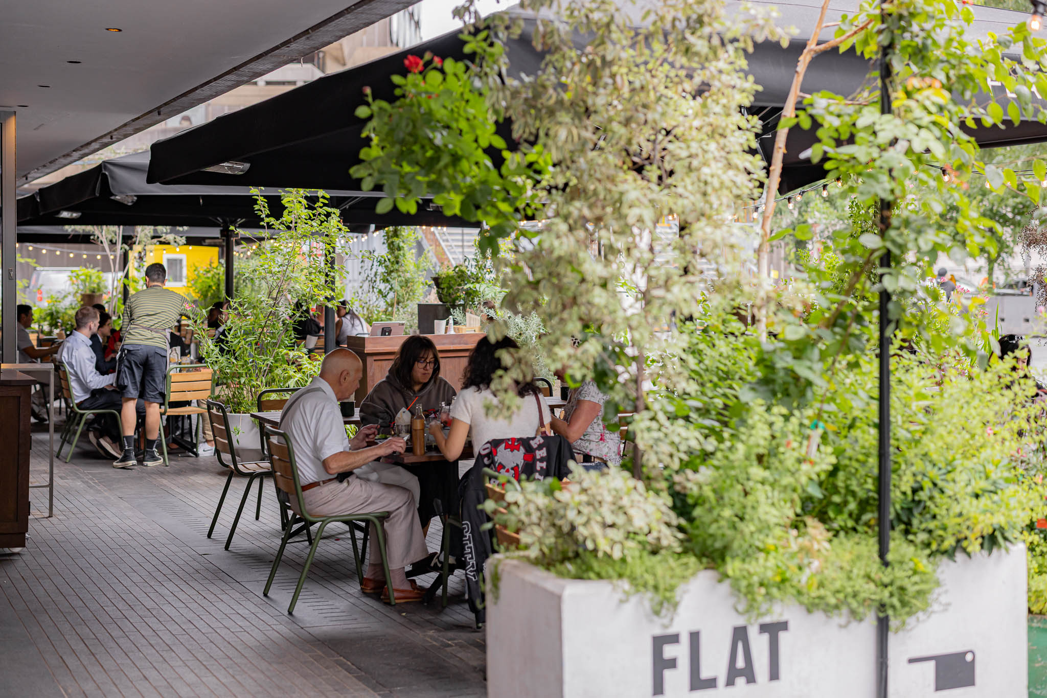 Flat Iron Southbank outdoor seating