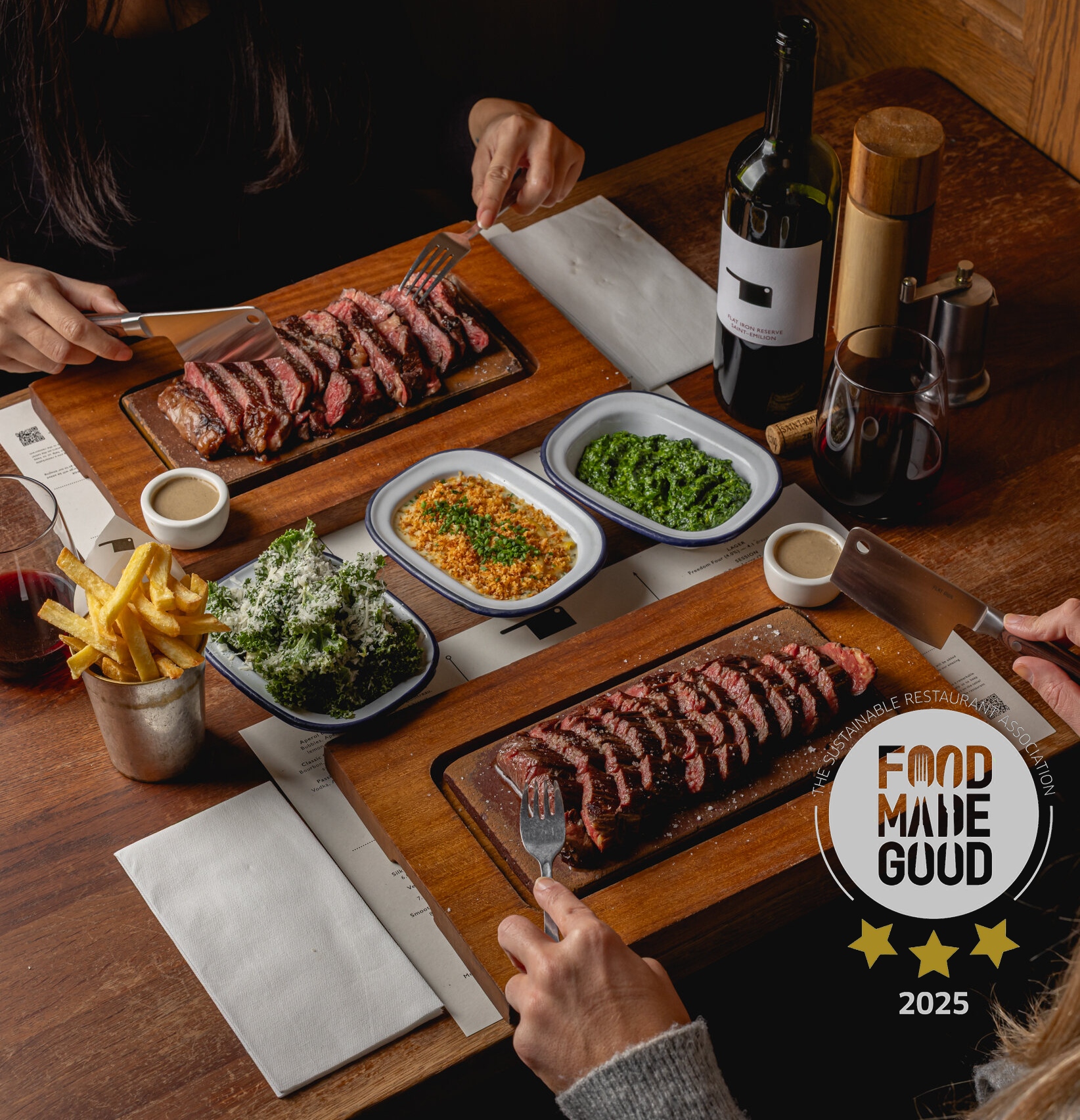 Sustainable Restaurant Association (SRA) 2025 3 star-Rating